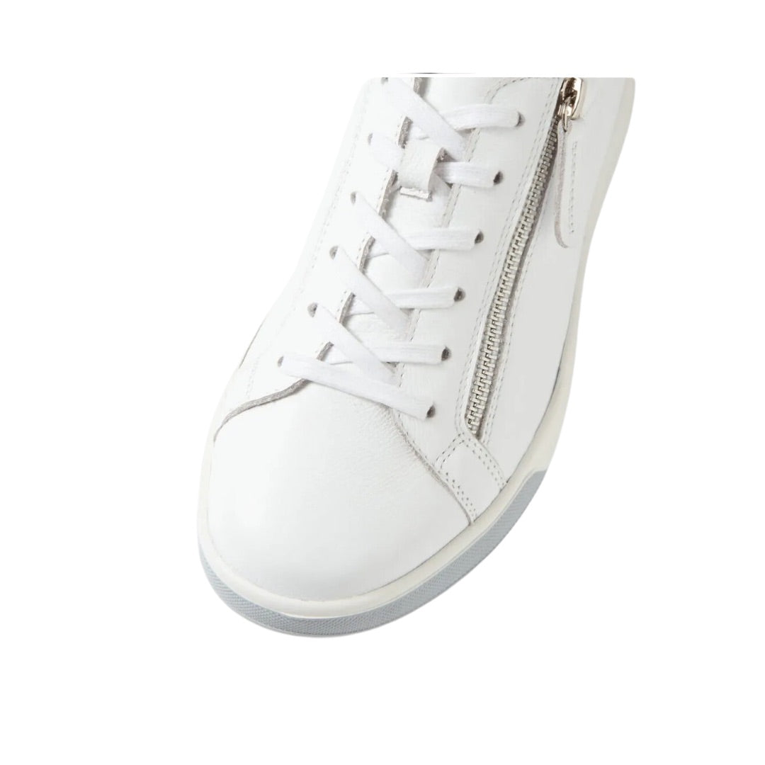 Top view women’s Ziera zip up sneaker