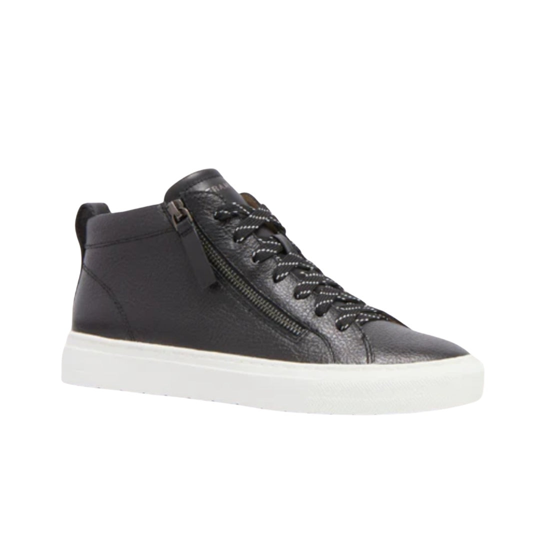 Side angle Frankie4 Morgan Women’s black zip hi top