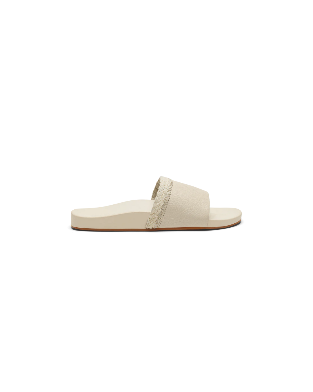 Olukai Pākea Leather Slide Sandals
