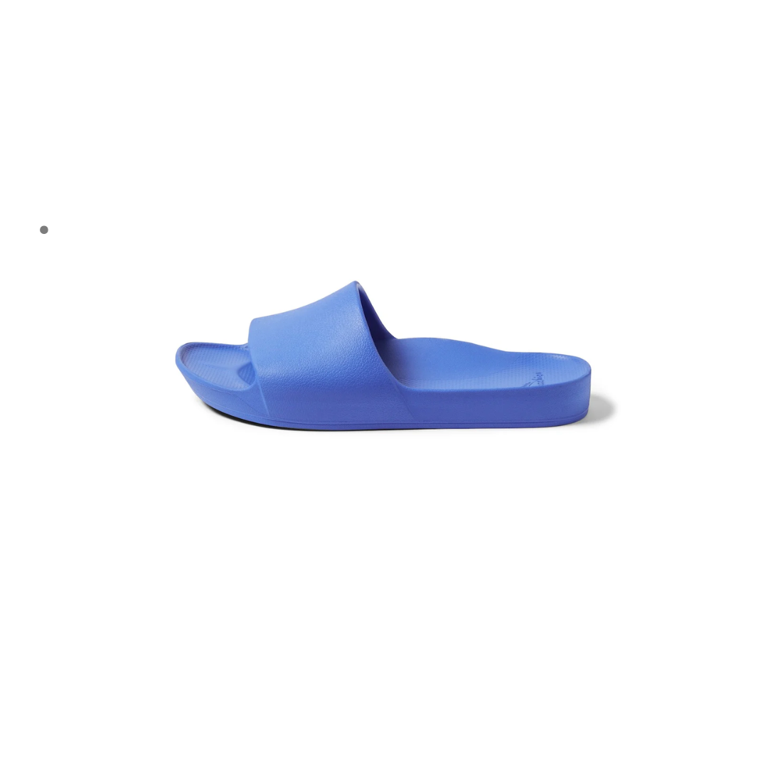 Arch Support Slides Capri Blue & Sangria Red