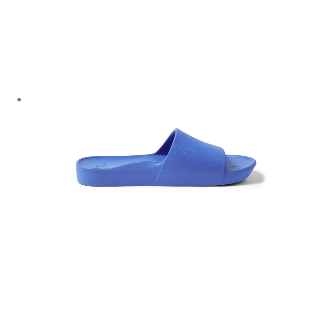 Arch Support Slides Capri Blue & Sangria Red