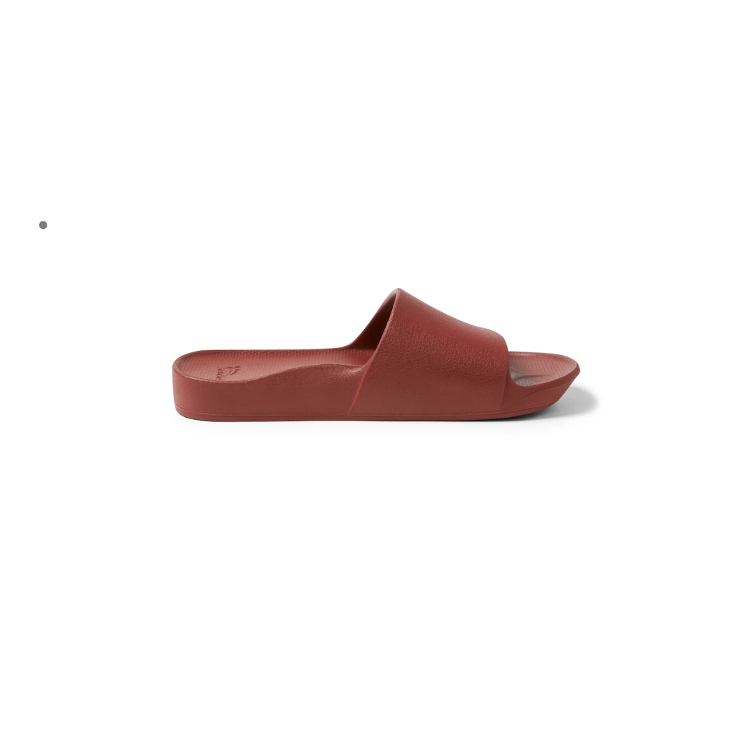 Arch Support Slides Capri Blue & Sangria Red