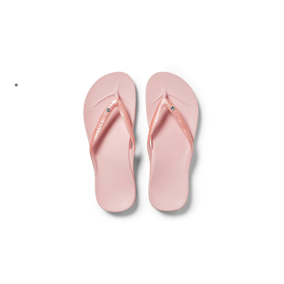 Arch Support Thongs Shimmer Pink