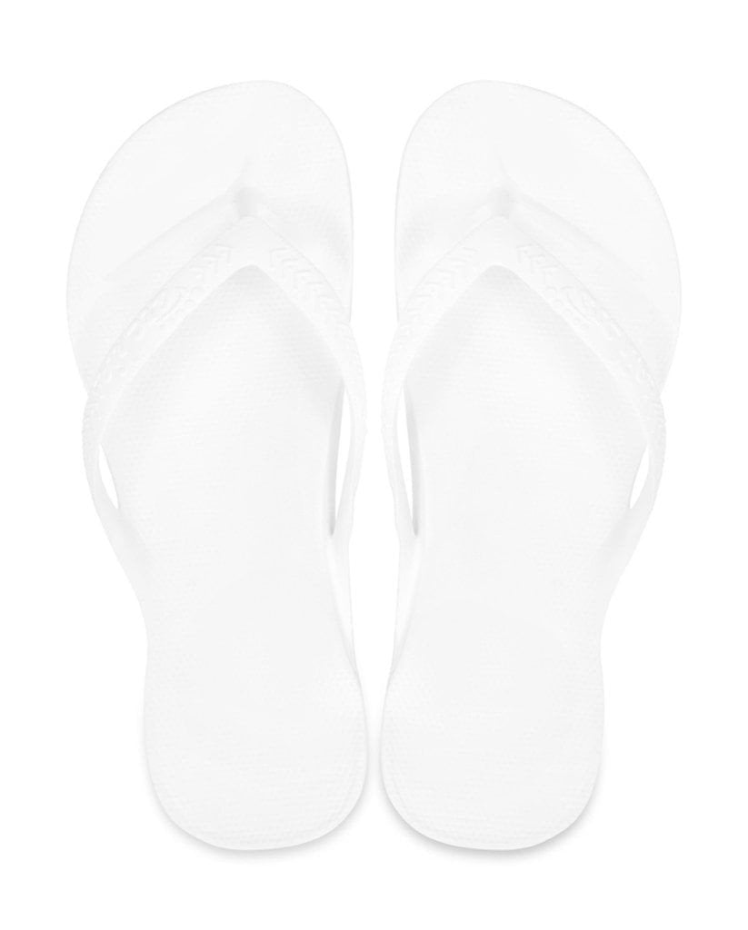 Archies Support Flip Flops White