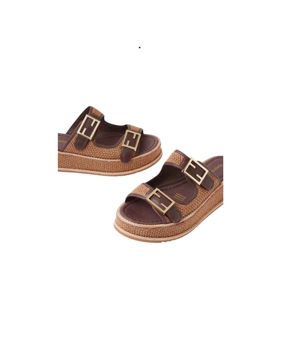 Vexta Choc Coffee Leather Slides