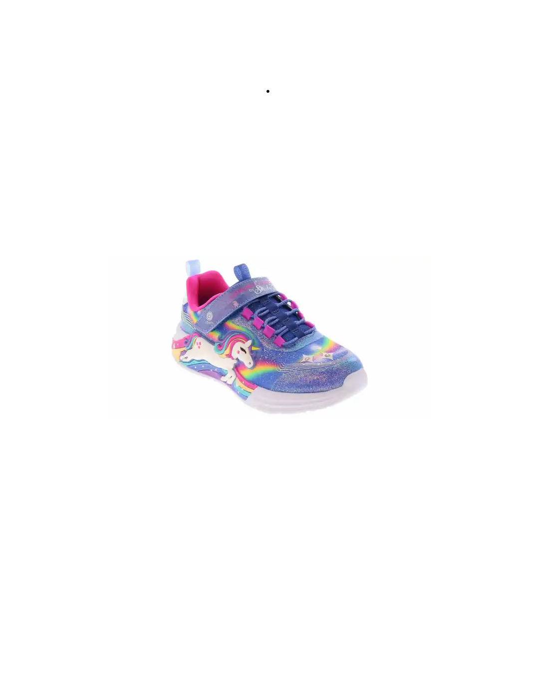 Skechers S Lights Pink Unicorn Chaser Trainers