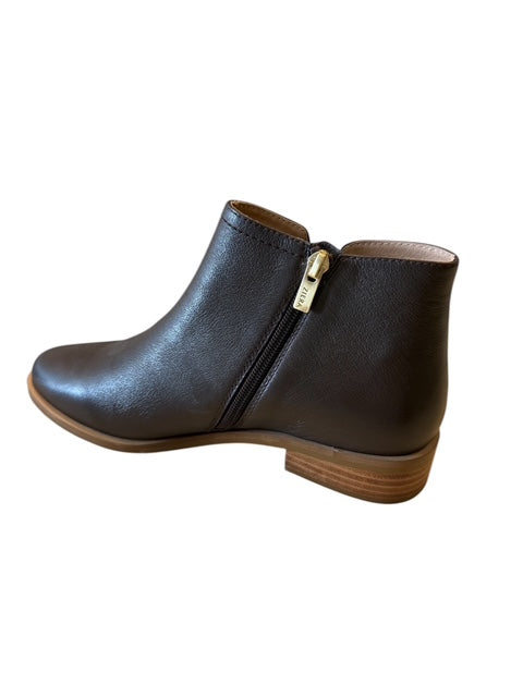 Ziera Seqal Choc Leather Ankle Boots