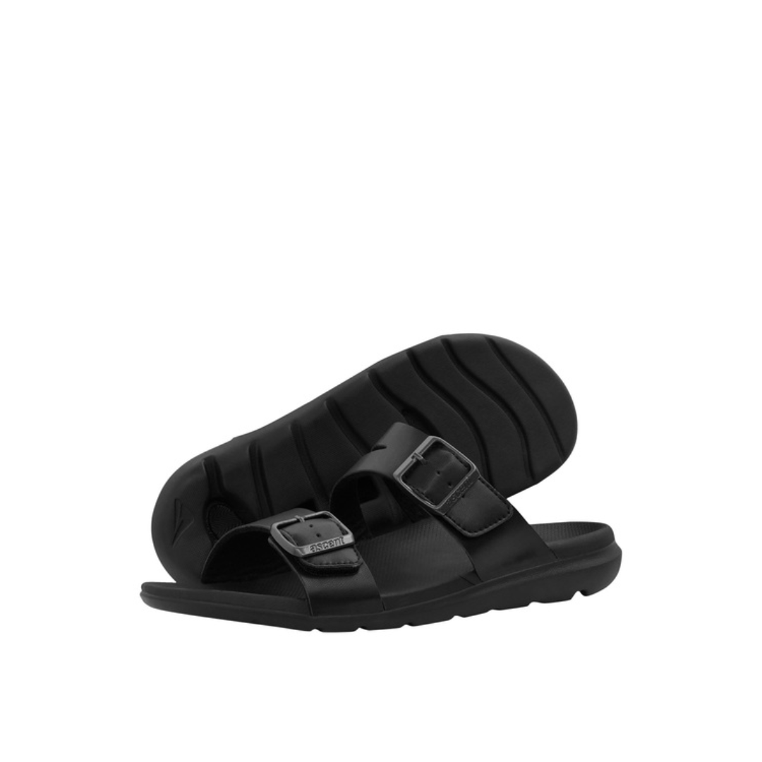 ASCENT Groove Buckle Women's Sandal Triple Black