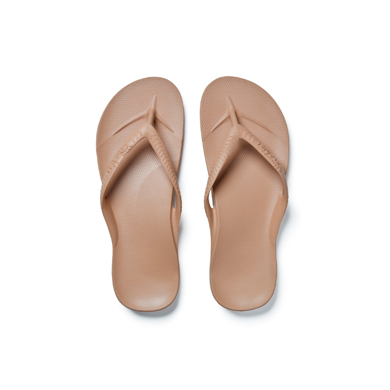 Archies Support Flip Flops Charcoal