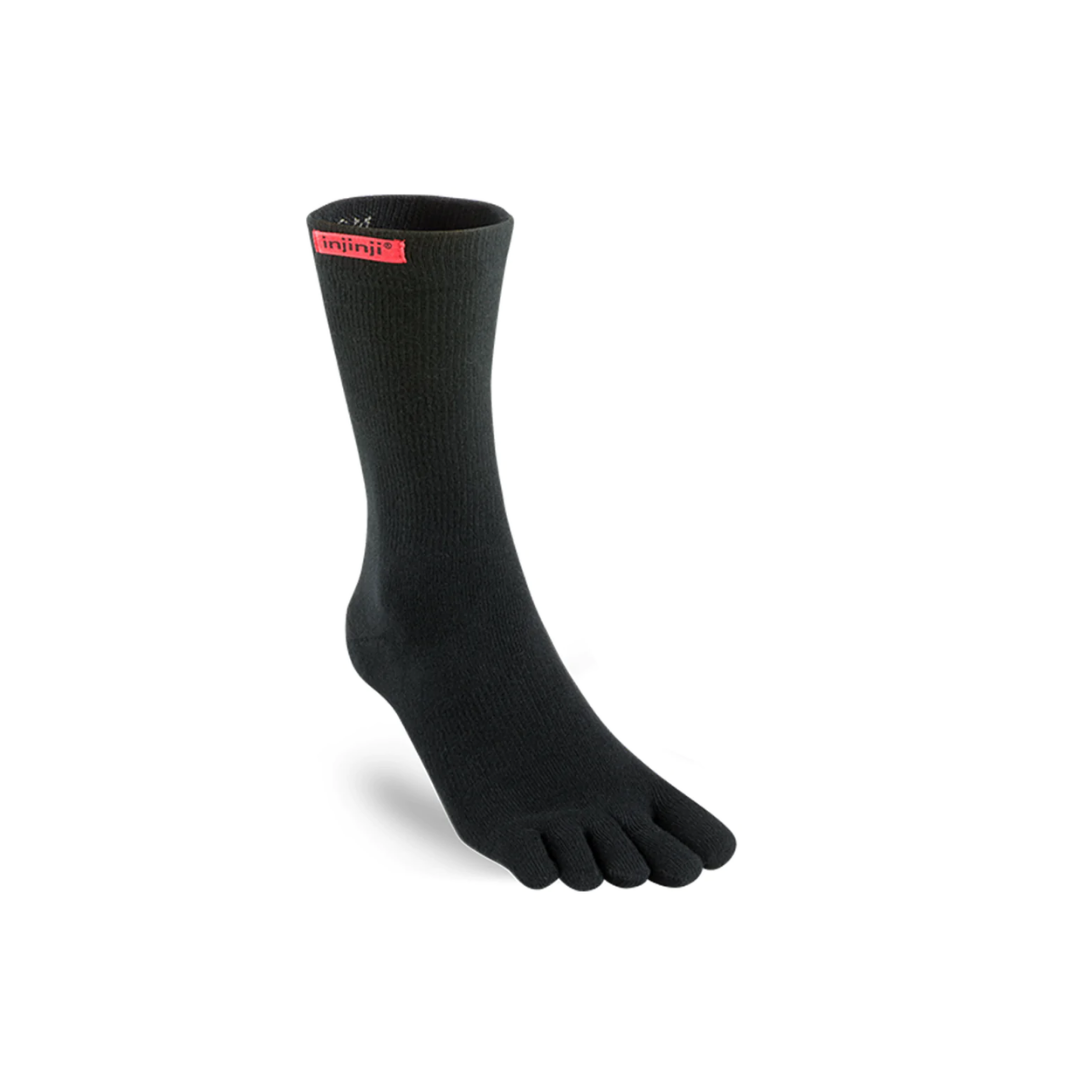INJINJI Sport Crew Length Toe Socks
