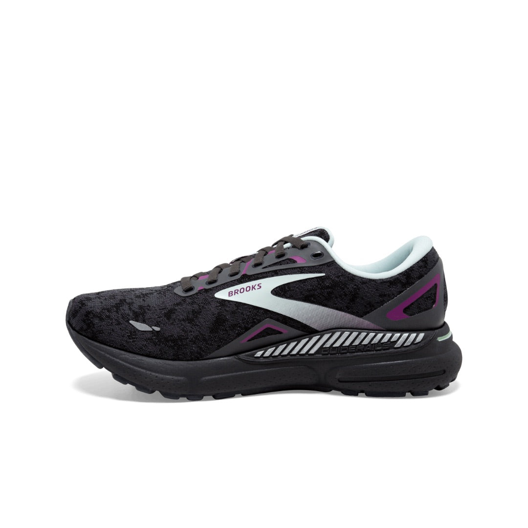 BROOKS Adrenaline GTS 23 Women’s Black/ Light Blue/ Purple (D Width Wide)