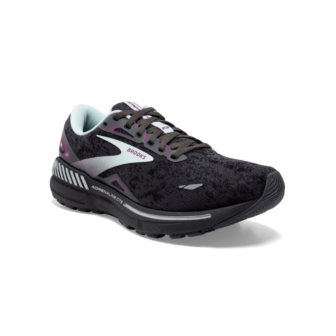 BROOKS Adrenaline GTS 23 Women’s Black/ Light Blue/ Purple (D Width Wide)