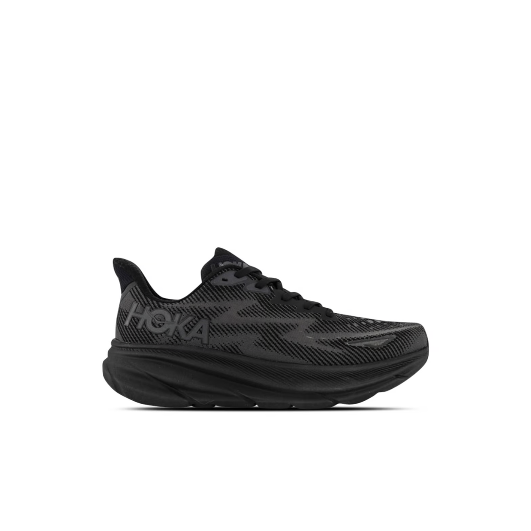 HOKA Clifton 9 Women’s Black/ White Wide