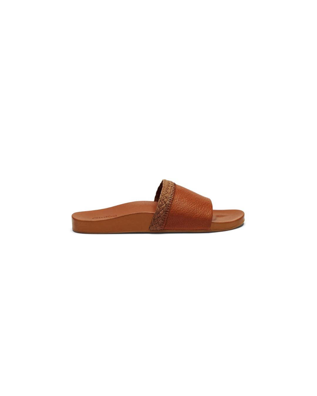 Olukai Pākea Leather Slide Sandals