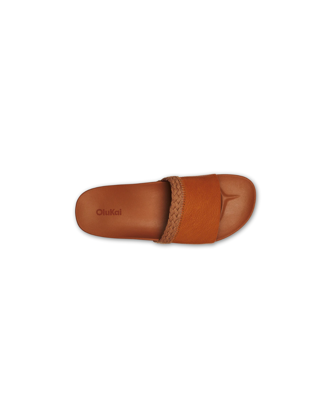 Olukai Pākea Leather Slide Sandals