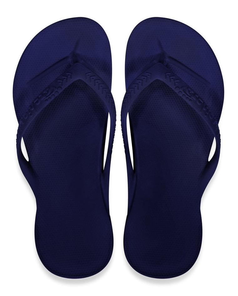 Archies Support Flip Flops Charcoal