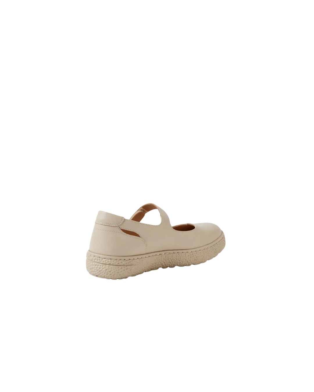 Oggie Xw Almond Leather Flat Shoes
