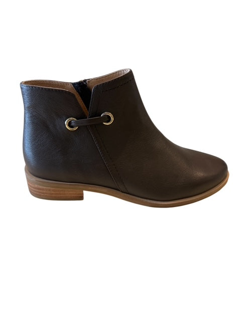 Ziera Seqal Choc Leather Ankle Boots