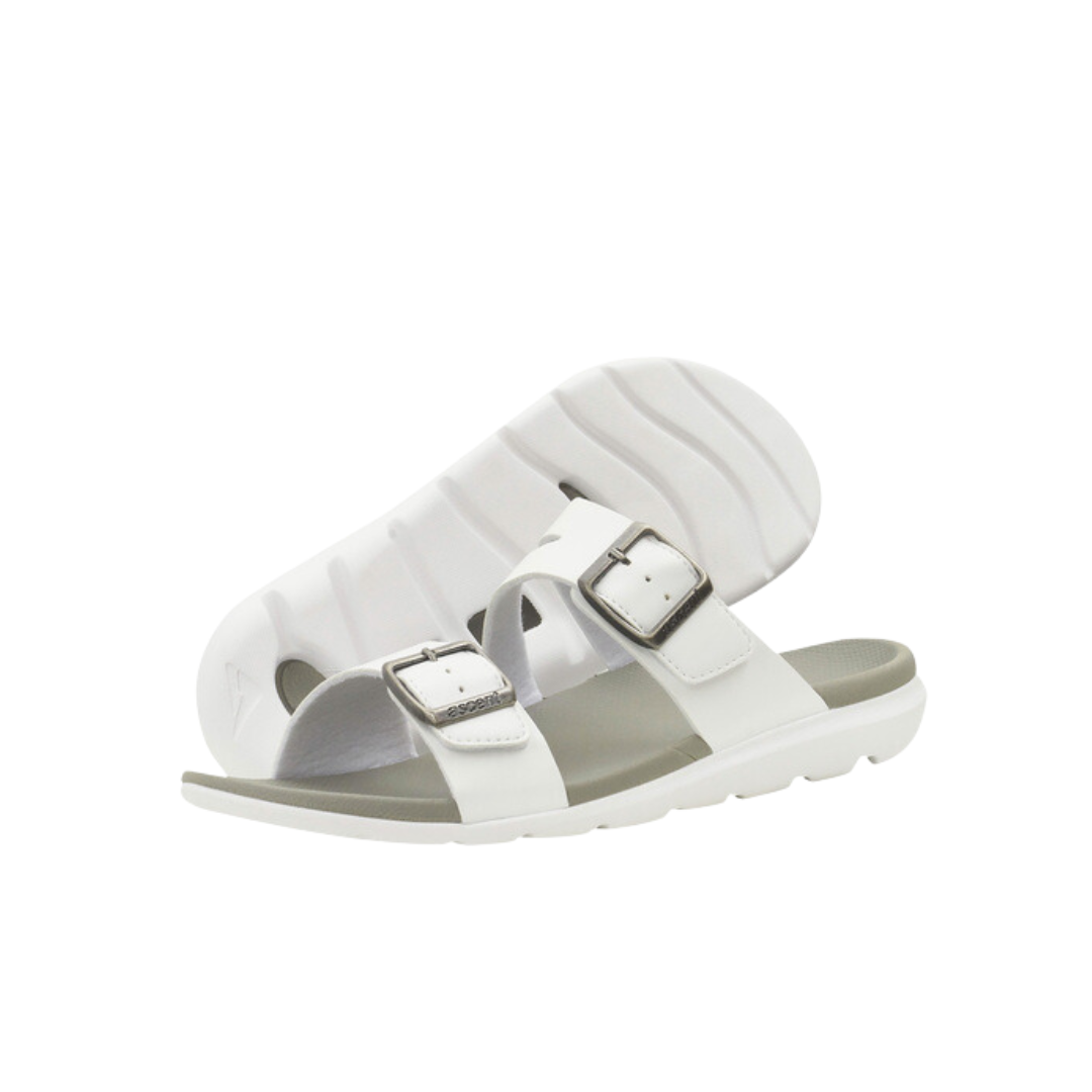 ASCENT Groove Buckle Women's Sandal White