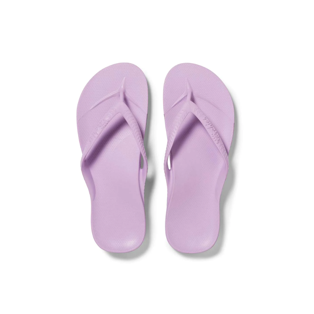 Archies Support Flip Flops Lilac