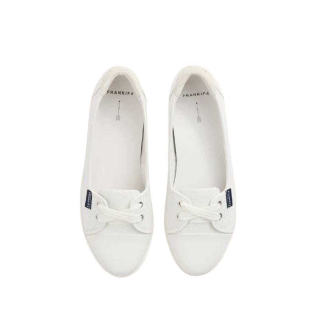 Top View Frankie4 Arch Support slip o. Hannah III White. 