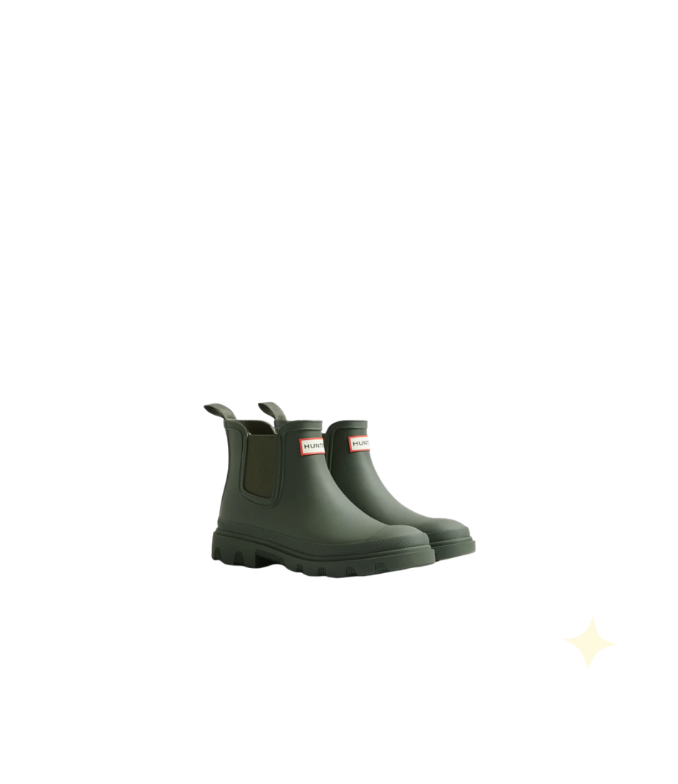 Hunter  Downpour Chelsea Dark Olive