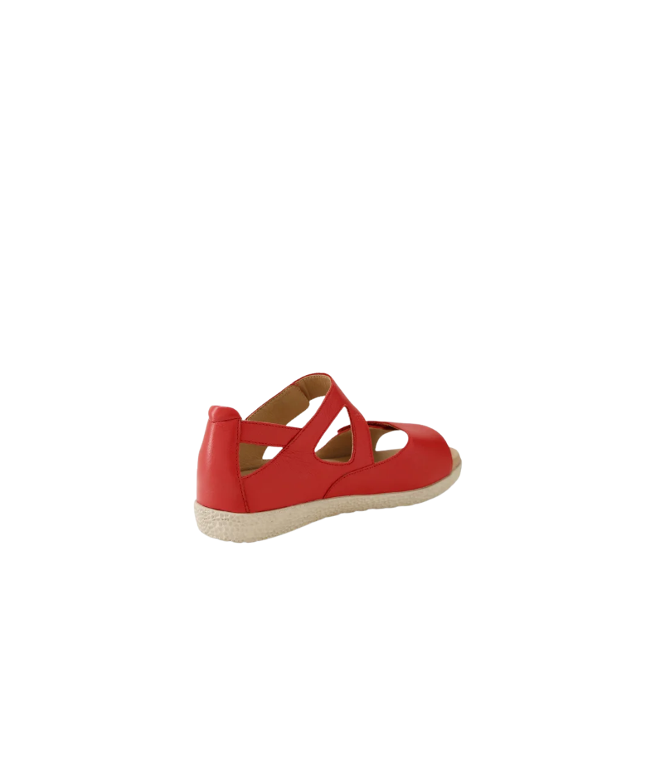 Ziera Royde Xw Red Milk Leather Sandals