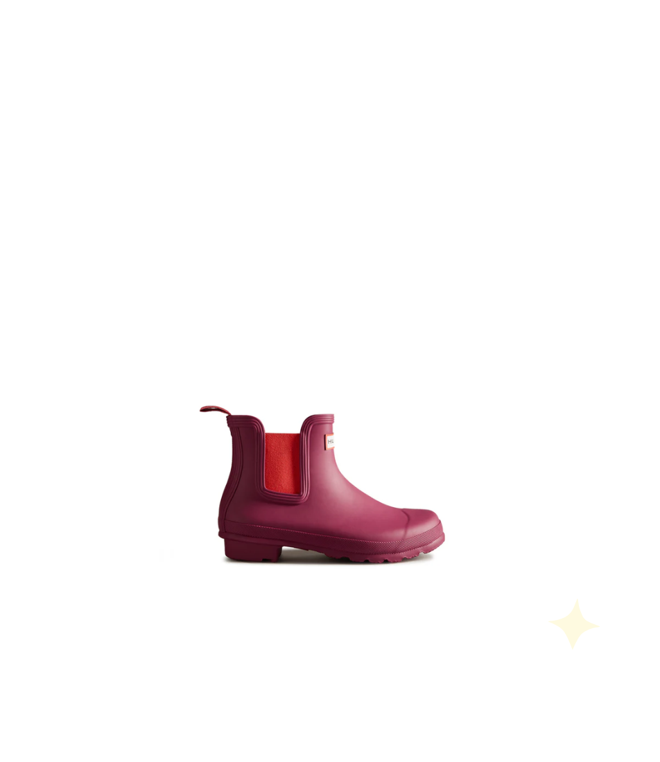 Hunter Women's Original Chelsea Boot Hayes Burgundy