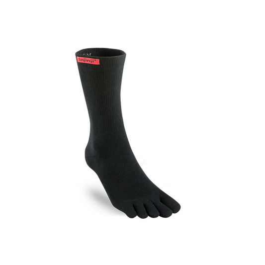 INJINJI Sport Crew Length Toe Socks
